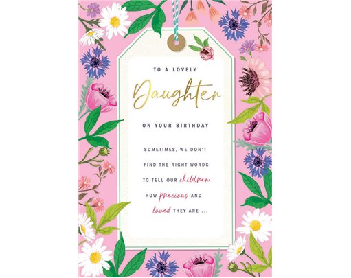 C75 DAUGHTER BIRTHDAY PETALS 6S