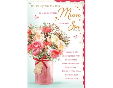C125 MUM FROM SON TRULY YOURS COUNTER CARDS MOTHER'S DAY 6S