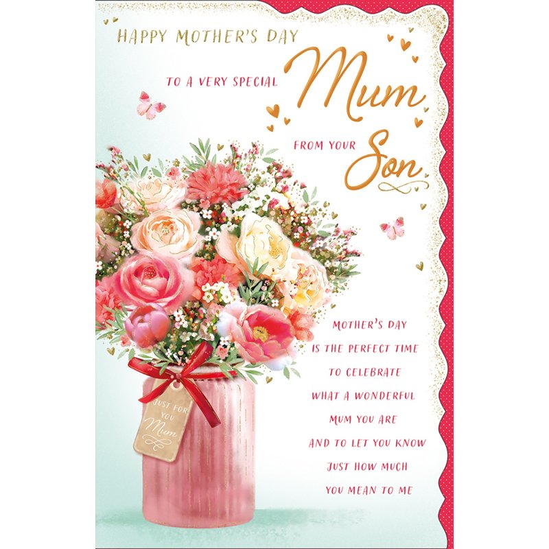 C125 MUM FROM SON TRULY YOURS COUNTER CARDS MOTHER'S DAY 6S