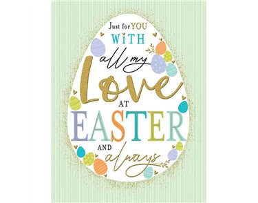 C50 OPEN LOVE EASTER WISHES COUNTER CARDS EASTER 6S