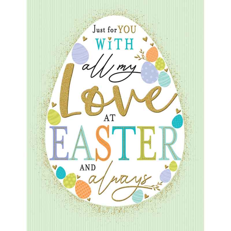 C50 OPEN LOVE EASTER WISHES COUNTER CARDS EASTER 6S