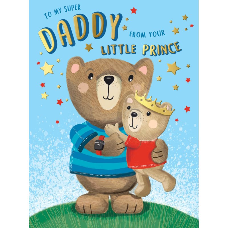 C100 DADDY FROM PRINCE BIG HUGS COUNTER CARDS FATHER'S DAY 6S