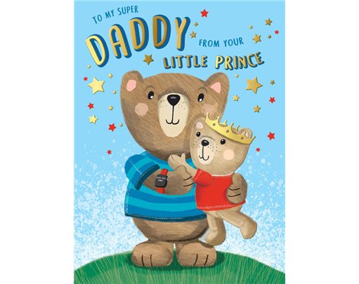 C100 DADDY FROM PRINCE BIG HUGS COUNTER CARDS FATHER'S DAY 6S