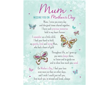 C35 MUM MOTHERS DAY MEMORIAL CARDS 6S