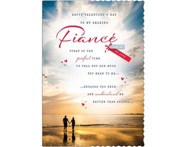 C90 FIANCE APERTURE COUNTER CARDS VALENTINE'S DAY 6S