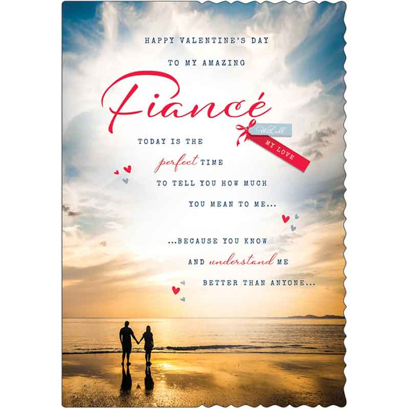 C90 FIANCE APERTURE COUNTER CARDS VALENTINE'S DAY 6S