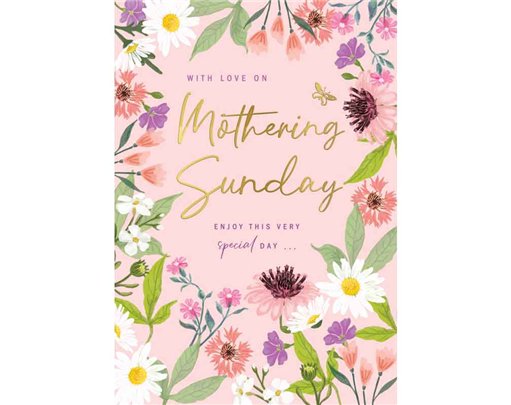 C75 MOTHERING SUNDAY PETALS COUNTER CARDS MOTHER'S DAY 6S