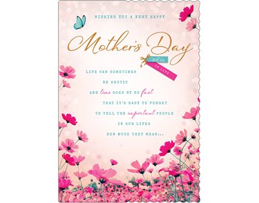 C90 MOTHER'S DAY APERTURE COUNTER CARDS MOTHER'S DAY 6S