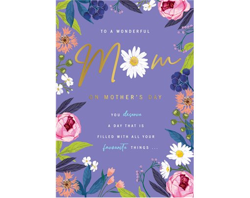 C75 MUM PETALS COUNTER CARDS MOTHER'S DAY 6S