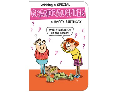C75 GRANDDAUGHTER HUMOUR QUIP & WIT 6S