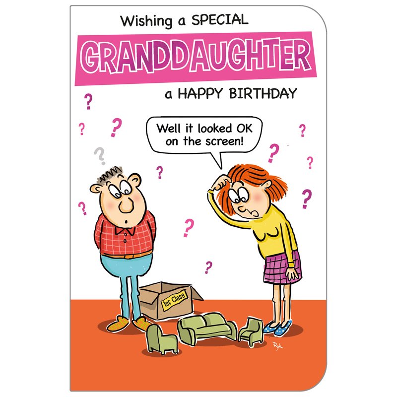 C75 GRANDDAUGHTER HUMOUR QUIP & WIT 6S