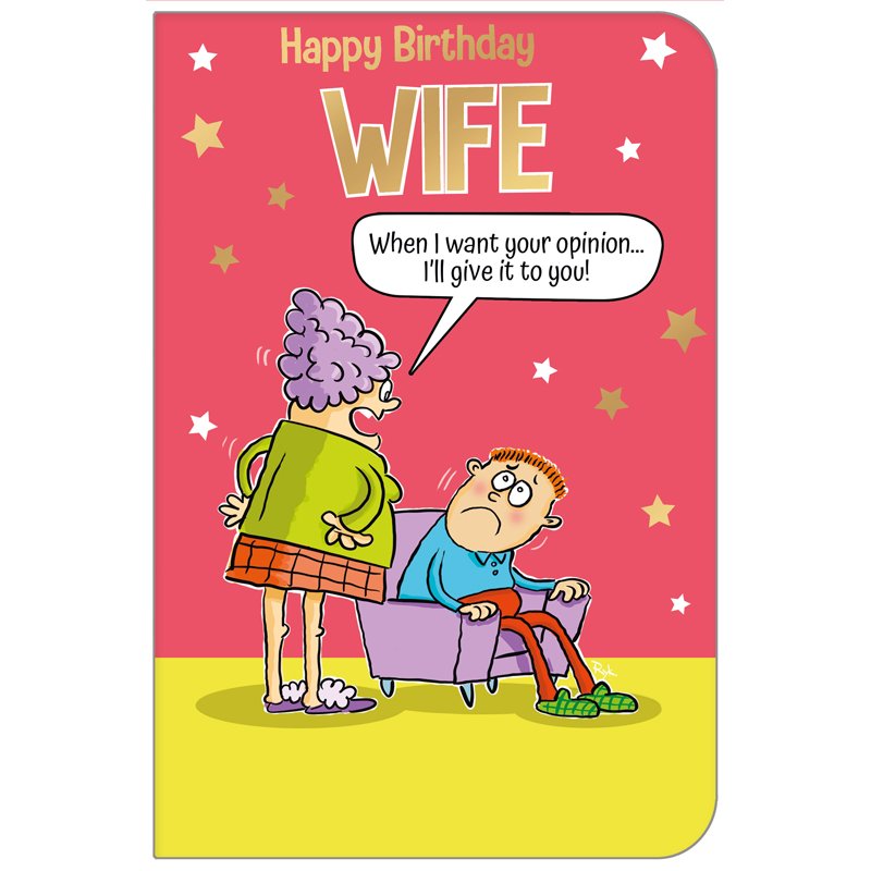 C75 WIFE HUMOUR QUIP & WIT 6S
