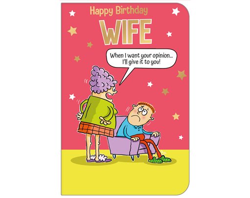 C75 WIFE HUMOUR QUIP & WIT 6S