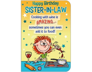 C50 SISTER-IN-LAW HUMOUR QUIP & WIT 6S