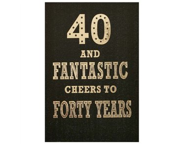 C50 40TH MALE MILESTONE AGES 6S