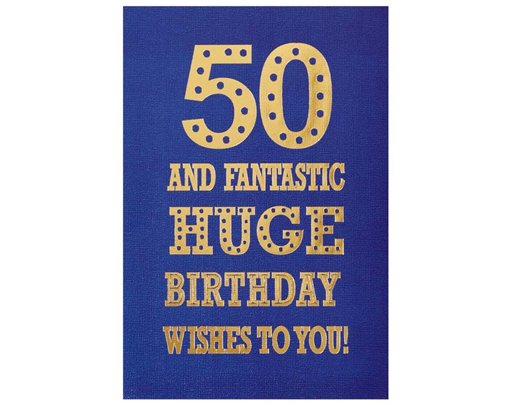 C50 50TH MALE MILESTONE AGES 6S