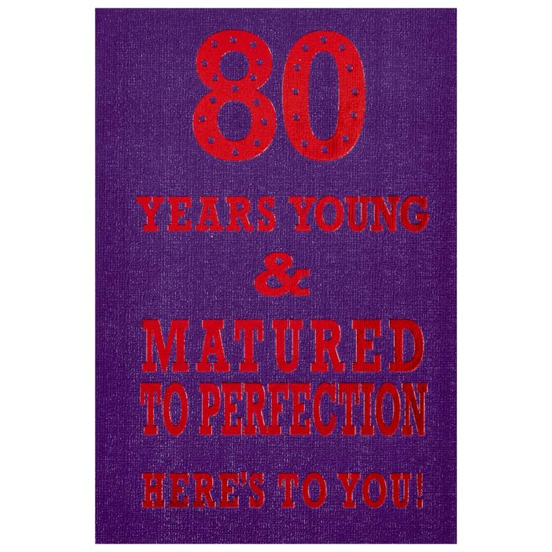 C50 80TH MALE MILESTONE AGES 6S