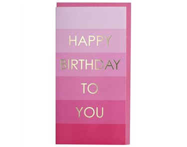 BIRTHDAY PINK MONEY WALLET 12S