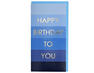 BIRTHDAY BLUE MONEY WALLET 12S