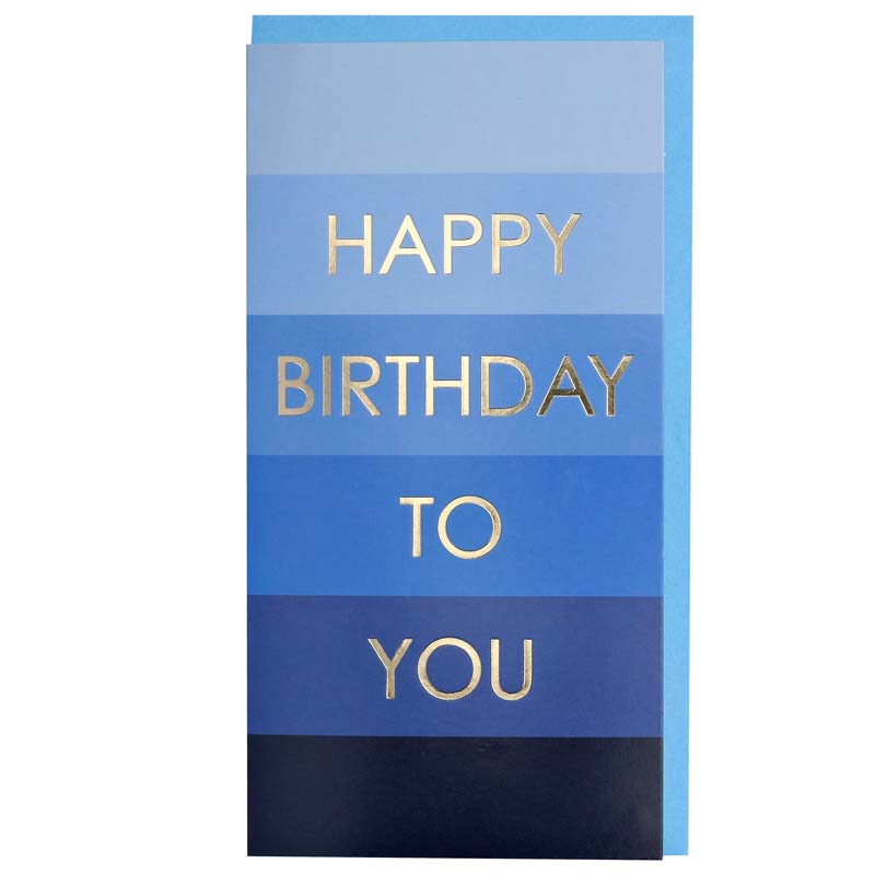 BIRTHDAY BLUE MONEY WALLET 12S
