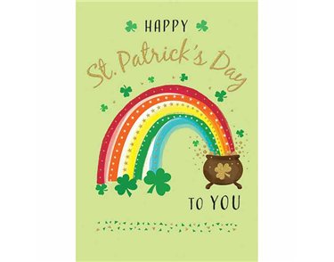 7x5in RAINBOW ST PATRICK'S DAY REGAL 6S