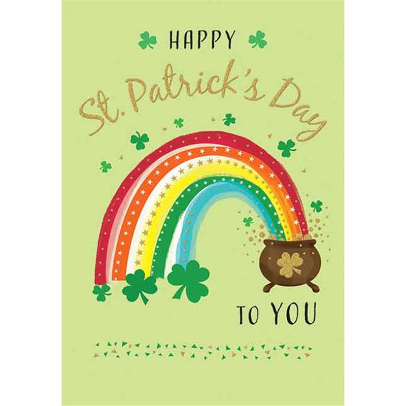 7x5in RAINBOW ST PATRICK'S DAY REGAL 6S