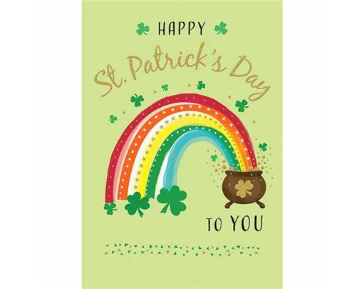 7x5in RAINBOW ST PATRICK'S DAY REGAL 6S