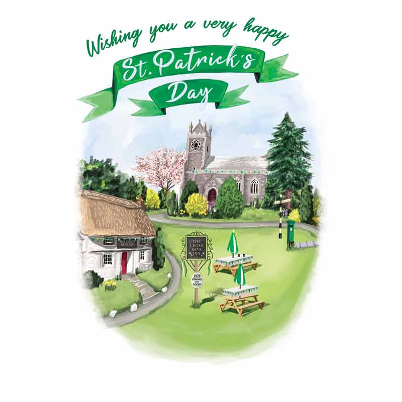 7x5in SCENE ST PATRICK'S DAY REGAL 6S