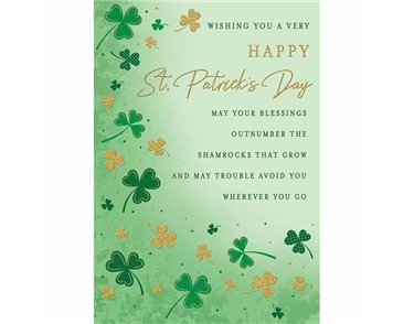 7x5in VERSE ST PATRICK'S DAY REGAL 6S