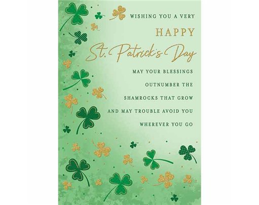 7x5in VERSE ST PATRICK'S DAY REGAL 6S