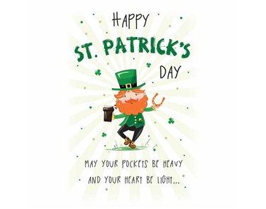 7x5in LEPRECHAUN ST PATRICK'S DAY REGAL 6S
