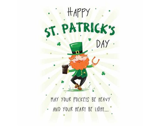 7x5in LEPRECHAUN ST PATRICK'S DAY REGAL 6S