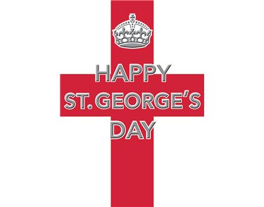 7x5in FLAG ST GEORGE'S DAY REGAL 6S
