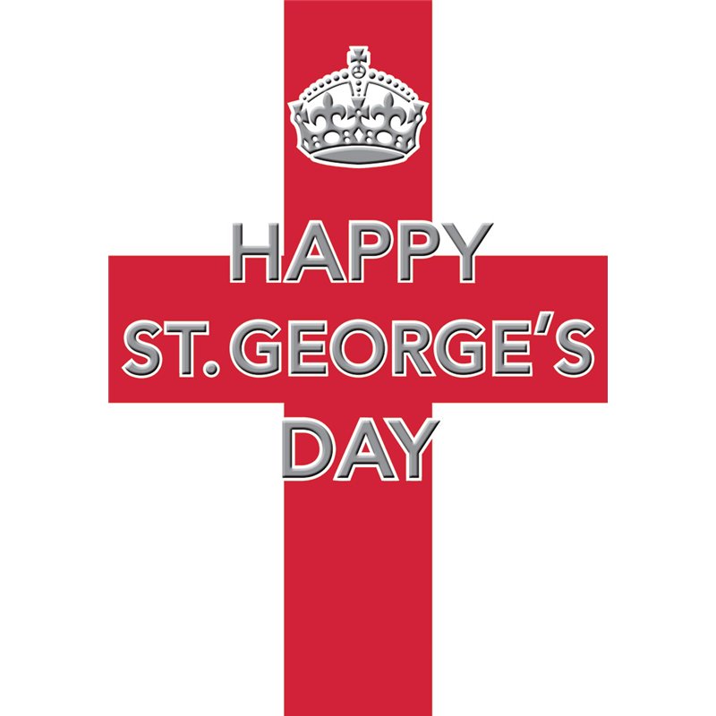 7x5in FLAG ST GEORGE'S DAY REGAL 6S