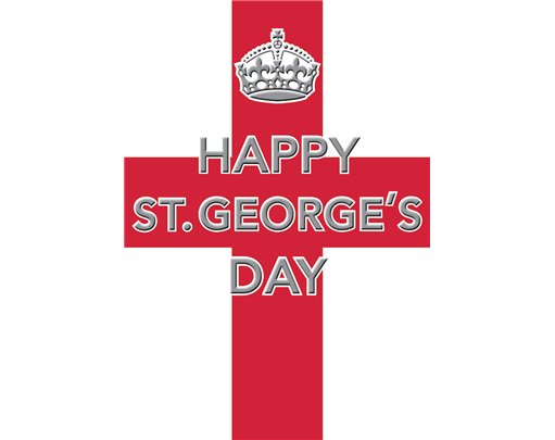 7x5in FLAG ST GEORGE'S DAY REGAL 6S