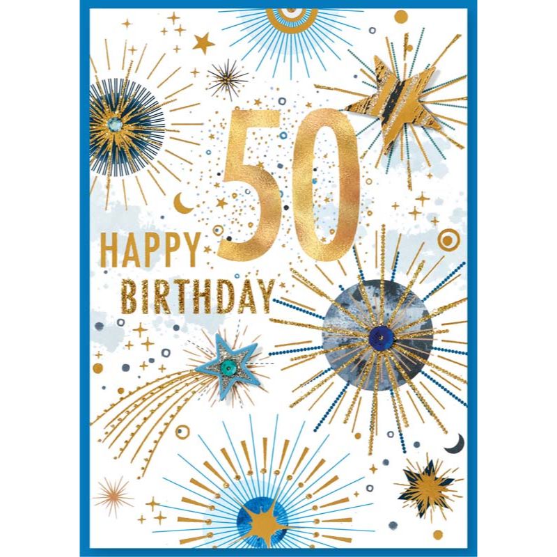 C50 MALE 50TH BIRTHDAY ISABELS GARDEN 6S