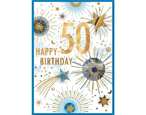 C50 MALE 50TH BIRTHDAY ISABELS GARDEN 6S