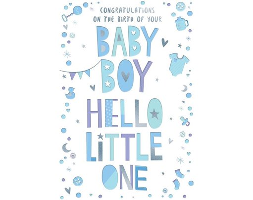 C75 BABY BOY CONGRATS KINGFISHER 6S