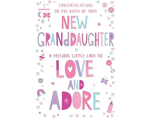 C75 BABY GRANDDAUGHTER CONGRATS KINGFISHER 6S