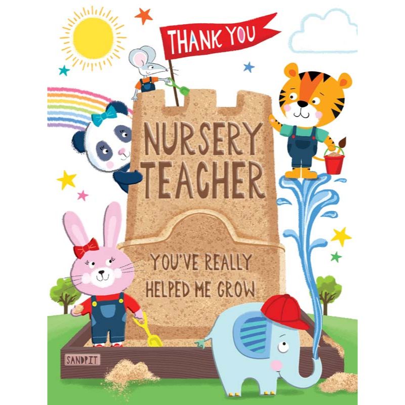 C50 THANK YOU NURSERY RAINBOW 6S