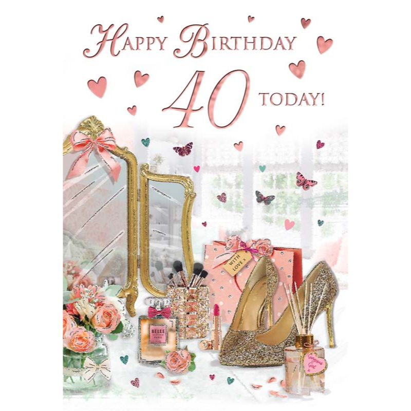 C75 AGE 40 FEMALE BIRTHDAY SPECIAL THOUGHTS 6S