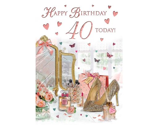 C75 AGE 40 FEMALE BIRTHDAY SPECIAL THOUGHTS 6S