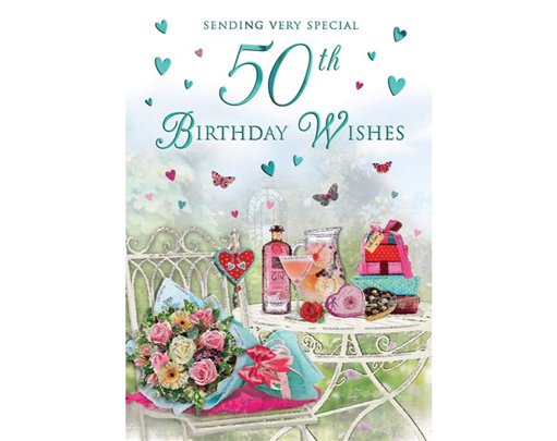 C75 AGE 50 FEMALE BIRTHDAY SPECIAL THOUGHTS 6S