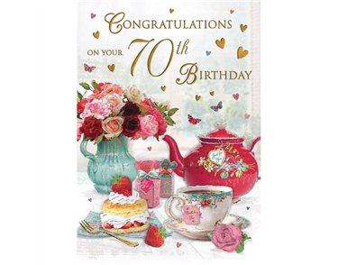 C75 AGE 70 FEMALE BIRTHDAY SPECIAL THOUGHTS 6S
