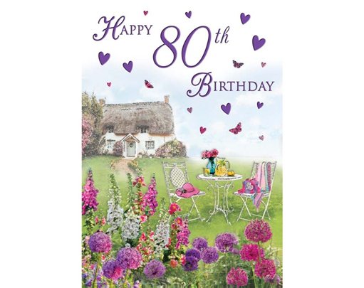 C75 AGE 80 FEMALE BIRTHDAY SPECIAL THOUGHTS 6S
