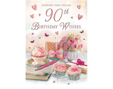 C75 AGE 90 FEMALE BIRTHDAY SPECIAL THOUGHTS 6S