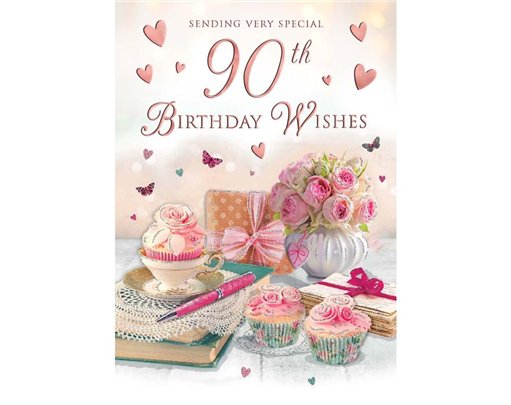C75 AGE 90 FEMALE BIRTHDAY SPECIAL THOUGHTS 6S
