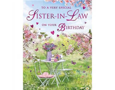 C50 SISTER IN LAW BIRTHDAY SPECIAL THOUGHTS 6S