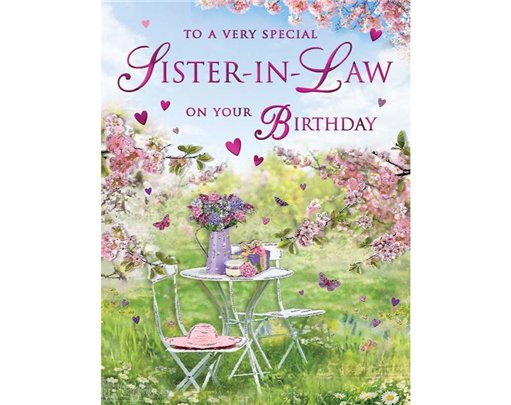 C50 SISTER IN LAW BIRTHDAY SPECIAL THOUGHTS 6S