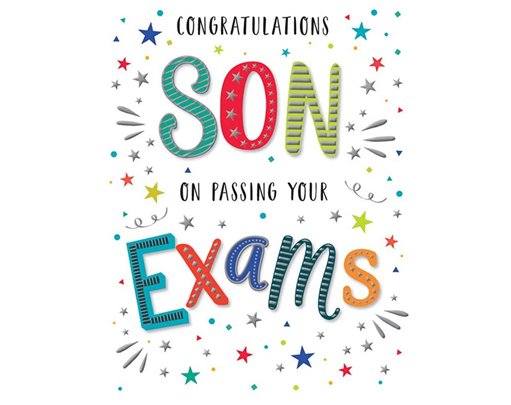 C50 EXAM CONGRATULATIONS SON DAZZLES 6S